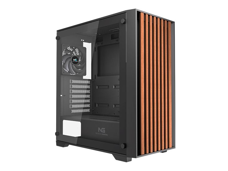 Nordic Gaming Ratatosk NGC-6857 PC-chassi ATX, svart trä