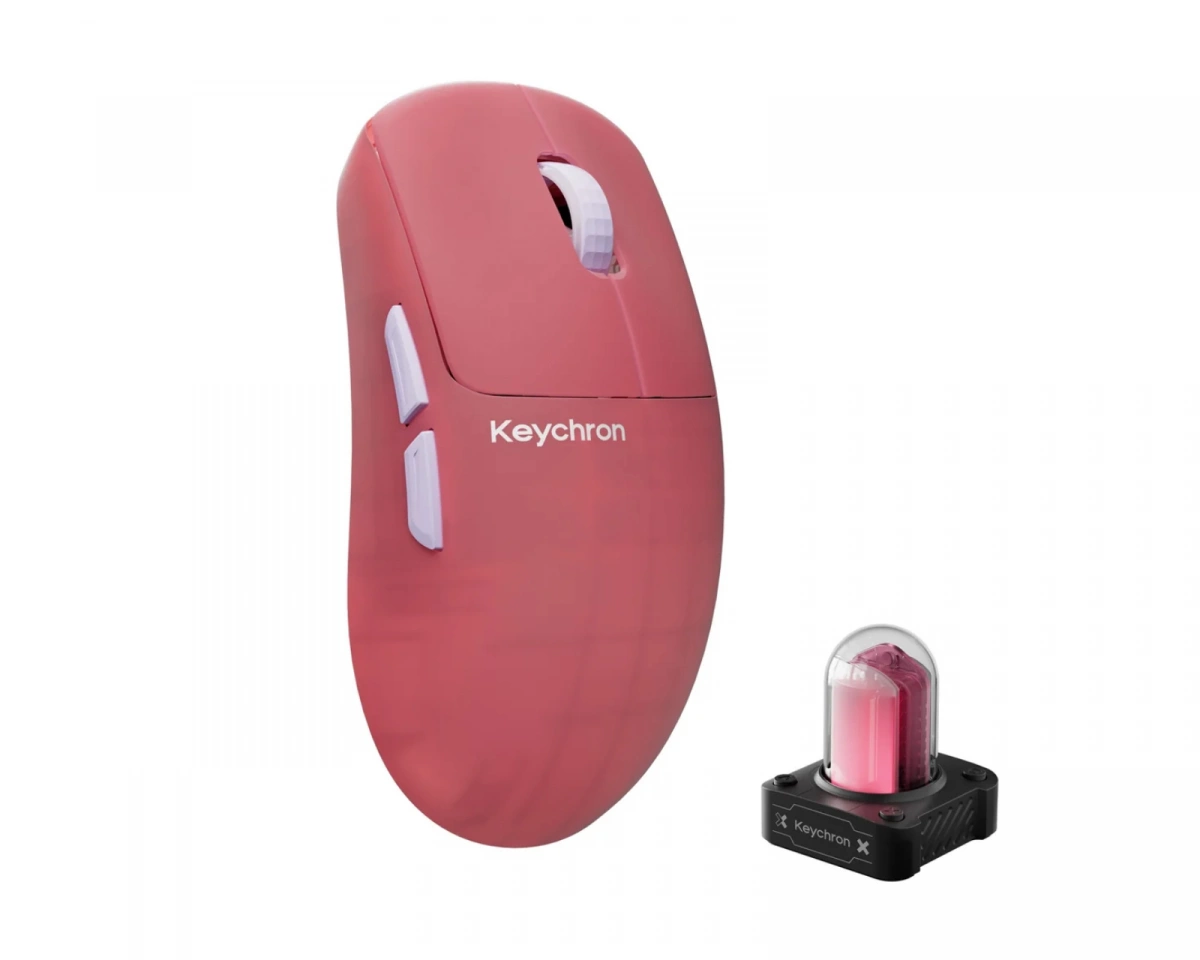 Keychron G6 HE 8K trådlös gamingmus (rosa), bild 4