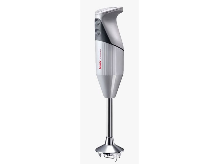 Bamix DeLuxe, Stavmixer, Iskrossning, 1,8 m, 200 W, Ljusgrå, Vit
