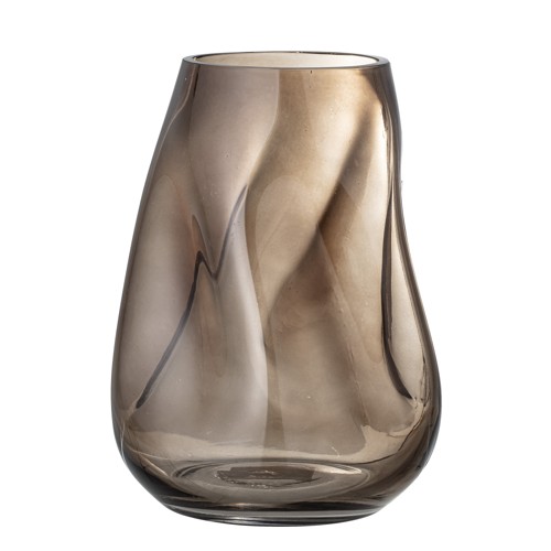 Bloomingville - Ingolf Vas H26 cm - Brunt Glas