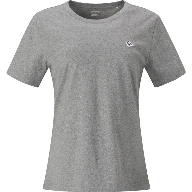Norrøna /29 Cotton Viking Patch T-Shirt W´s Grey Melange - XS