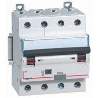 Kombiafbrytare DX3 automatsäkring/HPFI C 10A 30mA 4P 6/10kA typ A