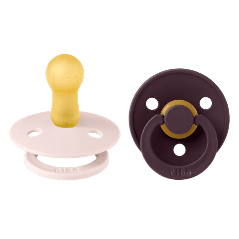 BIBS Pacifier Colour 2 st Latex Size 2 Petal/Plum, bild 2