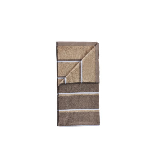 Zone Denmark – Bastuhandduk 140x70 Cm – Taupe, Kamel, Ljusblå