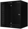 19" Skåp Lanview 12U Rack Wall Mount, 565x400x572mm, väggmonterat, glasdörr - Svart