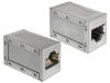 Skarvkontakt Cat6a DeLOCK, FTP (skärmad), hona-hona - Silver