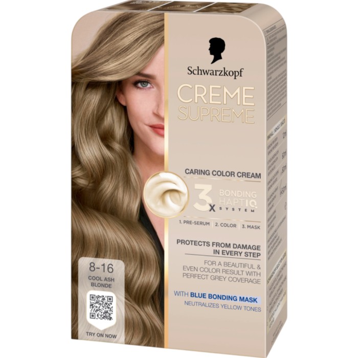 Schwarzkopf Creme Supreme 8-16 Cool Ash Blonde 1 pcs