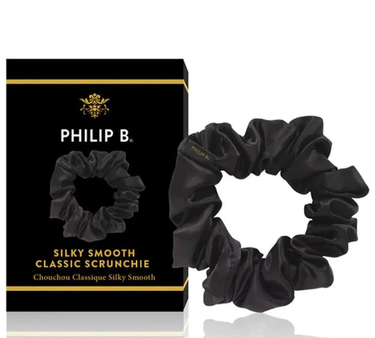 Philip B Classic Scrunchie Black Black