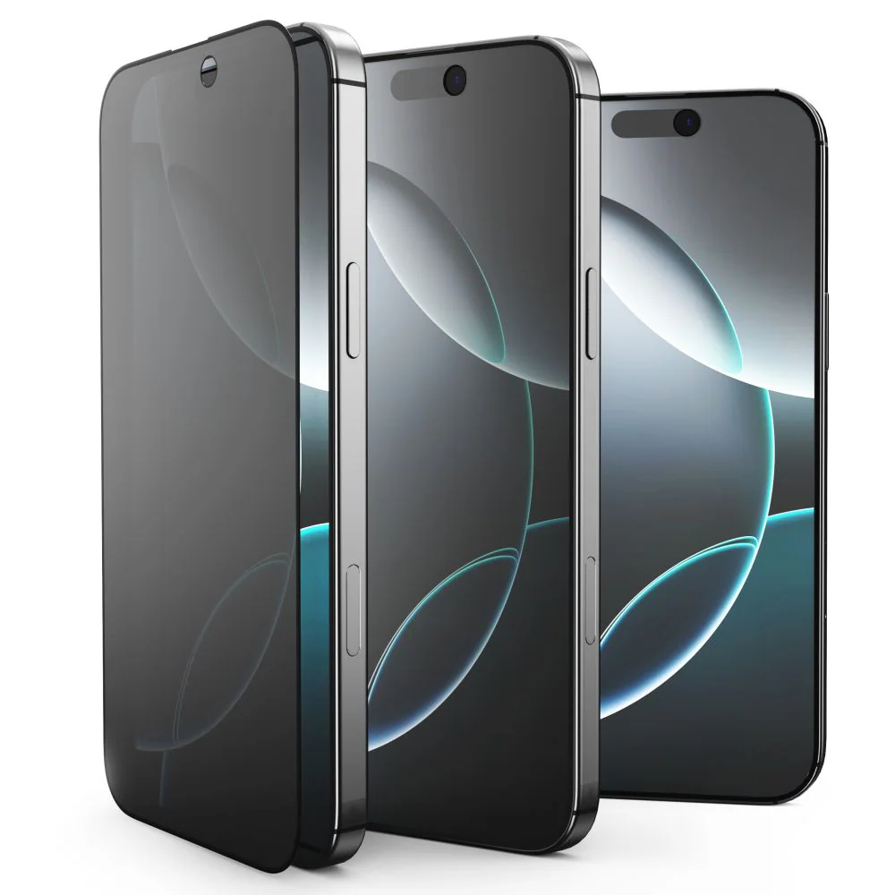 Tech-Protect Anti Spy Glass Pro+ 2-pack för iPhone 16e / 14 / 13 Pro / 13 - svart, bild 2