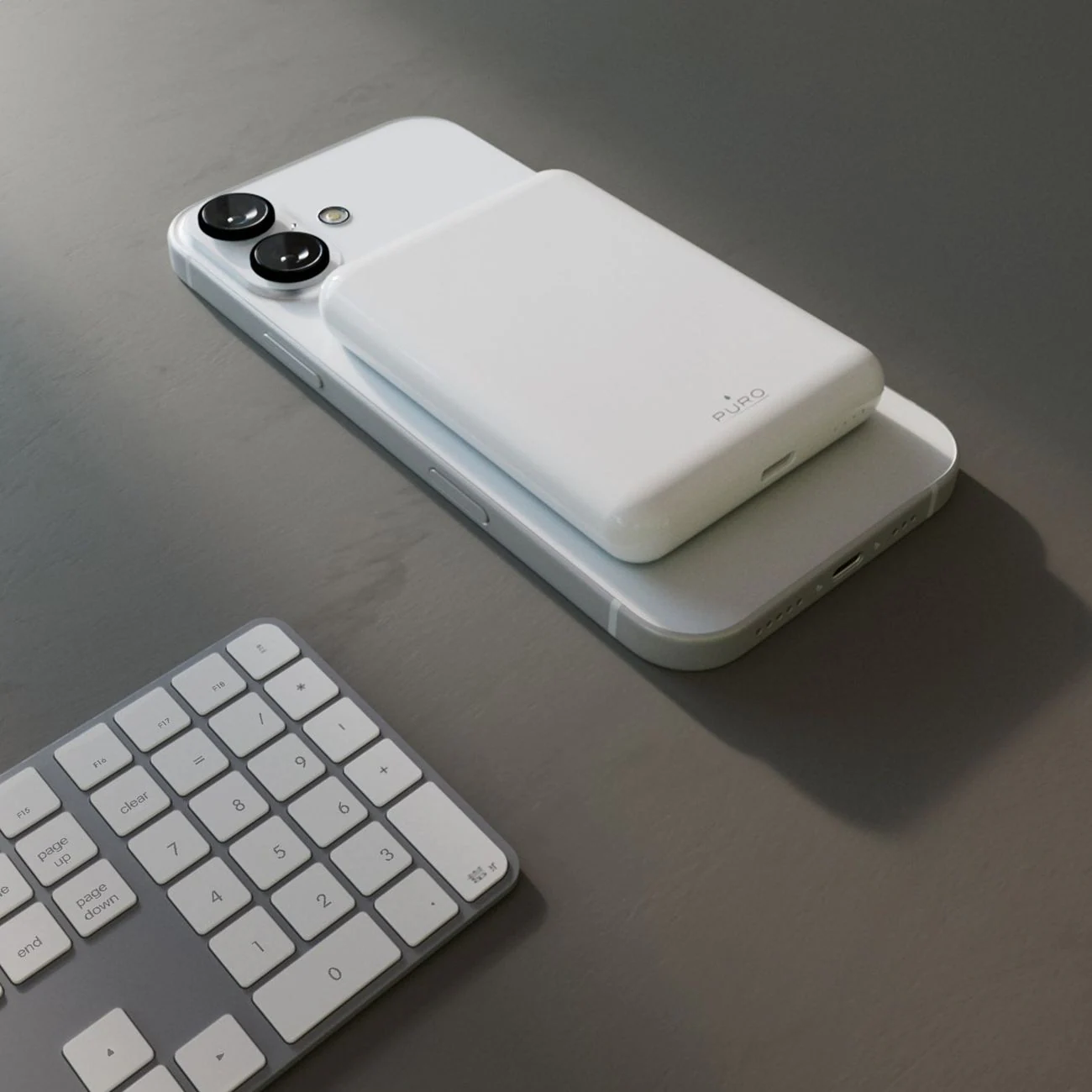 Puro Power Mag Power Bank 5000mAh 20W strömförsörjning USB-C - Vit, bild 5