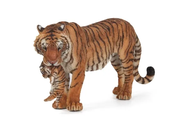 Papo 50118 djurfigur, tigerhona med unge