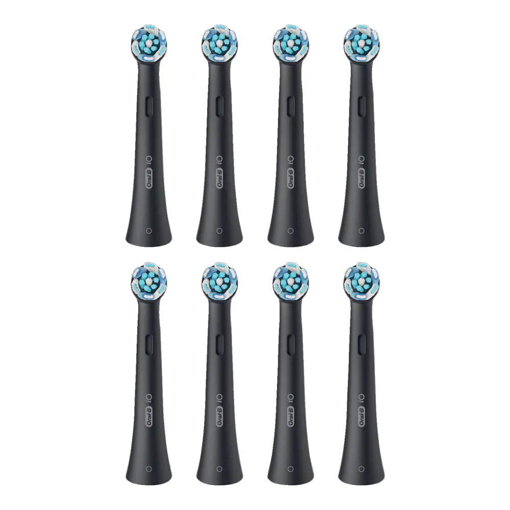 Oral-B iO Series Ultimate Clean tandborsthuvuden – svarta – 8-pack