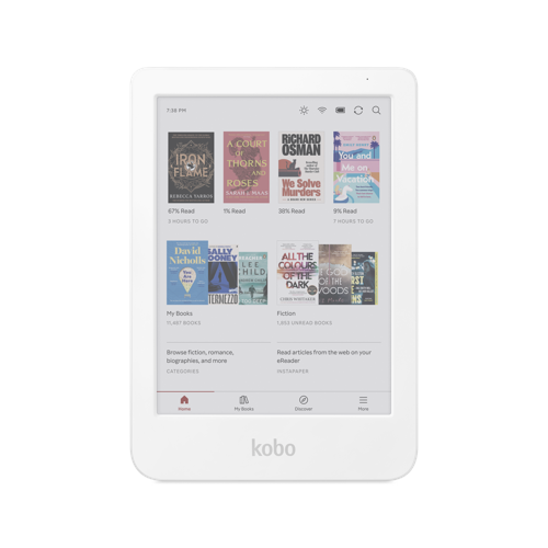 Kobo Clara Color-läsplatta, vit
