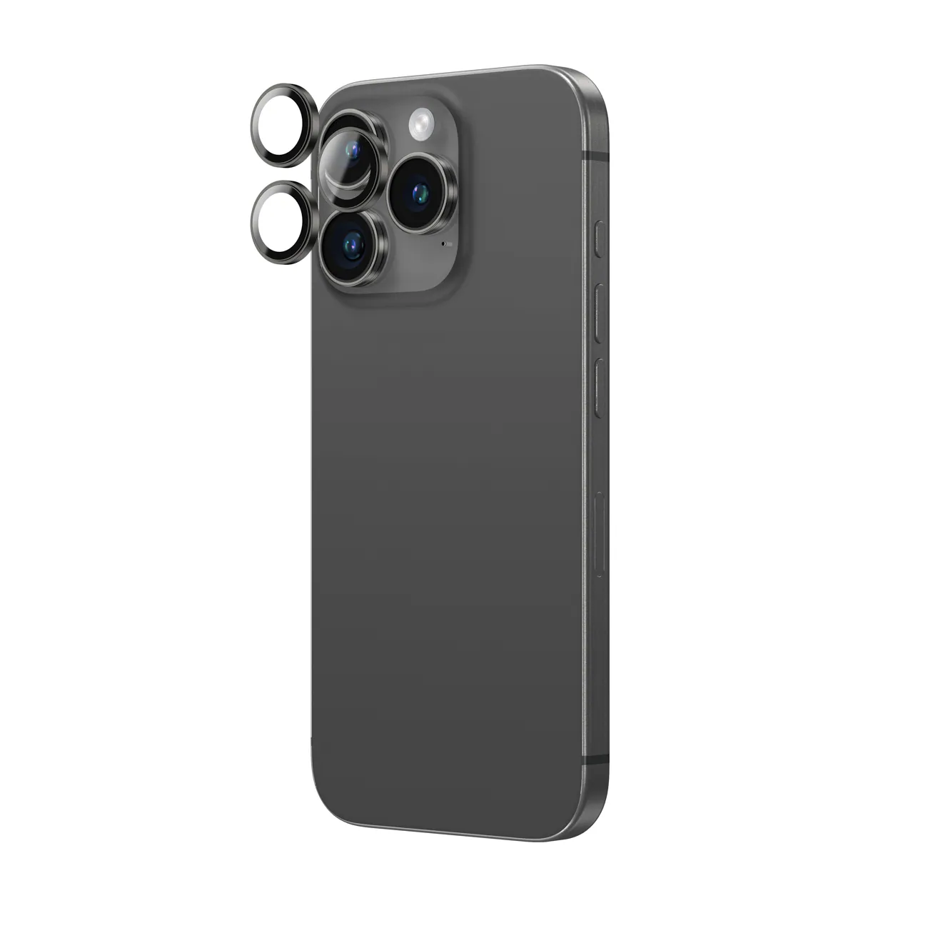AmazingThing AR aluminium 3 linsglas med kameralinsram för iPhone 16 Pro / 16 Pro Max - Svart, bild 3