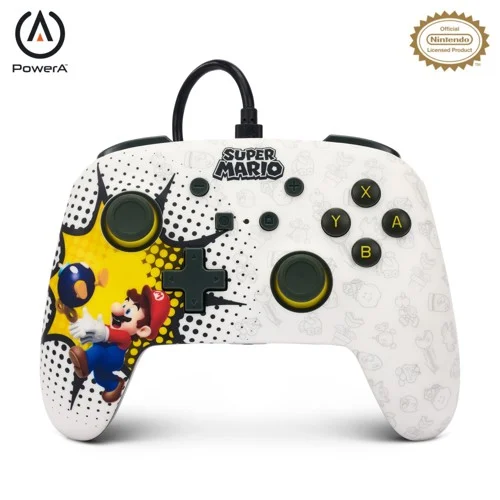 PowerA Nintendo Switch Enhanced Wired Controller (Bob-Omb Blast)