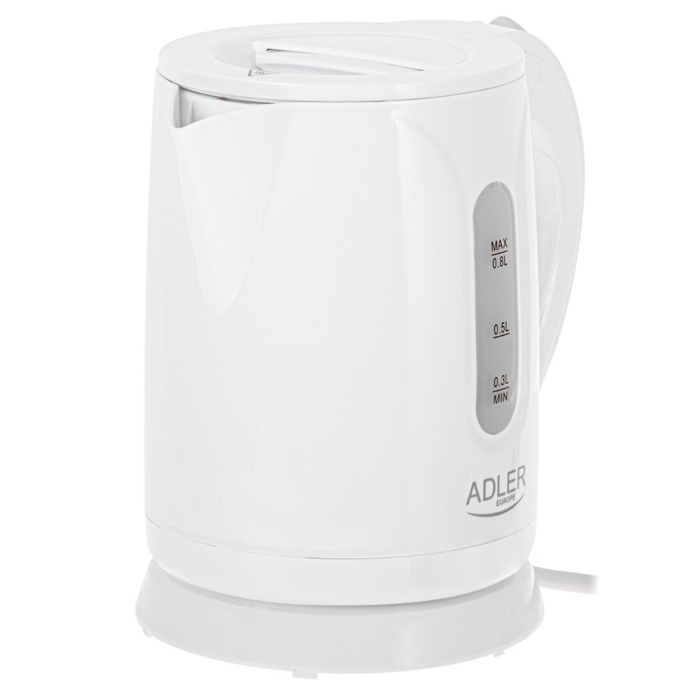 Adler AD 1371W vattenkokare 0,8 l 850 W plast, vit, bild 2