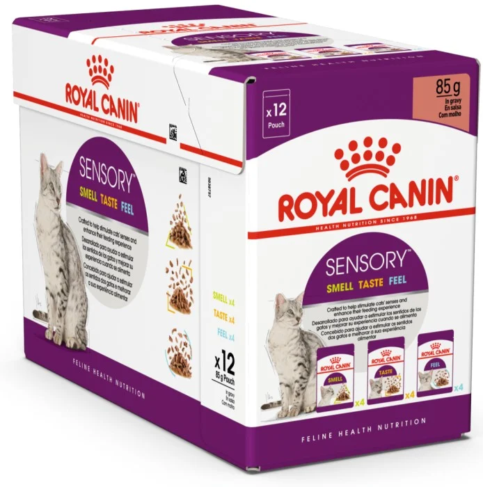 Royal Canin Sensory Mixed Box Gravy Adult Våtfoder för katt 12x85 g