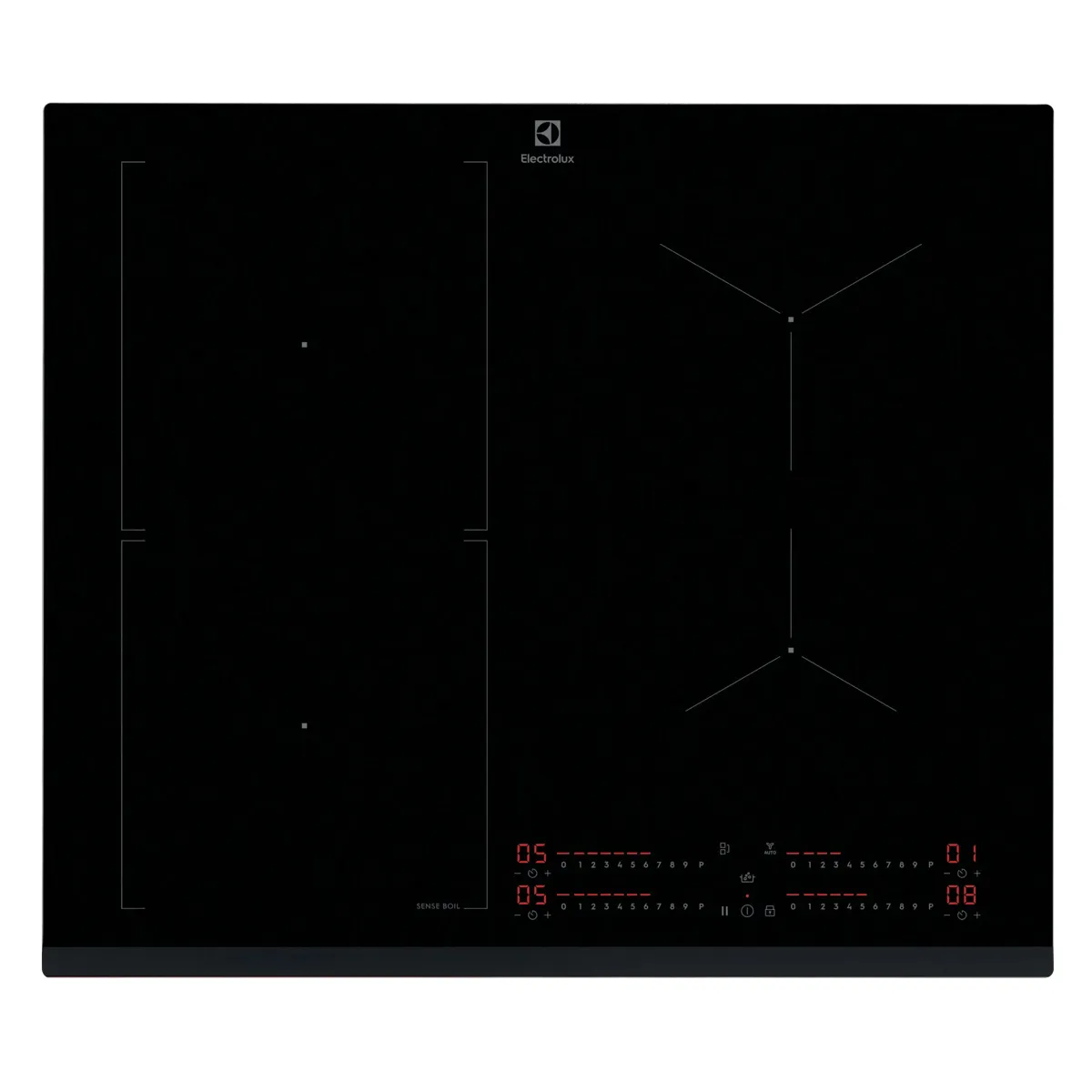 Electrolux EIS62453 induktionshäll 60 cm, 4 zoner, svart