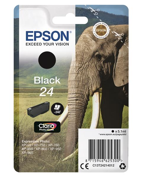 Epson, svart 24 Claria Foto HD bläck, bild 3