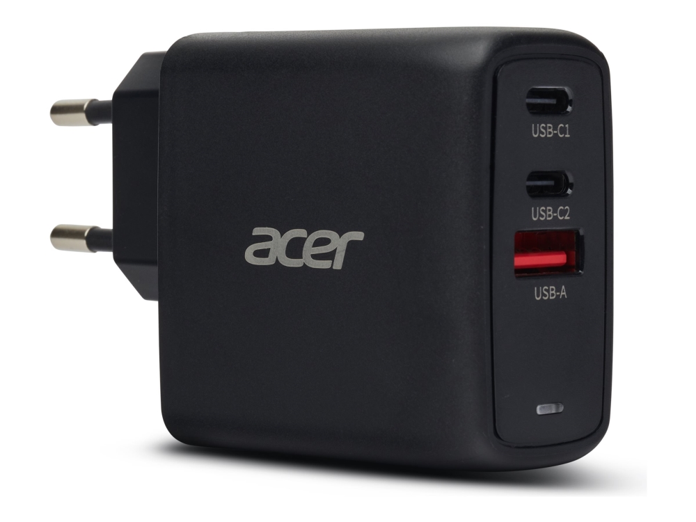 Acer GaN-laddare 67W Inklusive 2m USB-C Kabel Svart