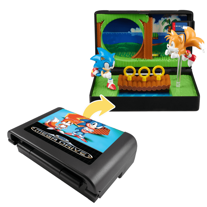 Console Heroes Sega Mega Drive Sonic 2 Emerald Hill Zone Diorama