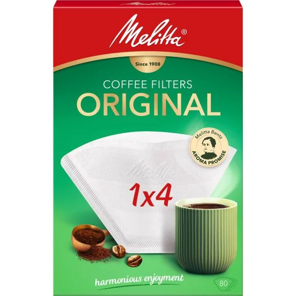 Melitta MEL6658090 Blekta kaffefilter 1X4 80 st, bild 3