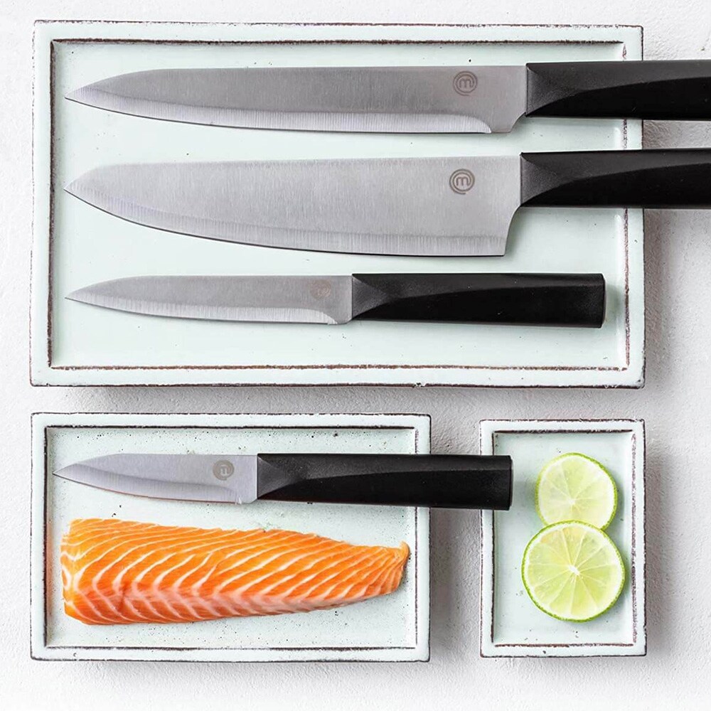 MasterChef knivset 5 delar / japanskinspirerade köksknivar / kockkniv, brödkniv och skalkniv / non-stick, bild 5