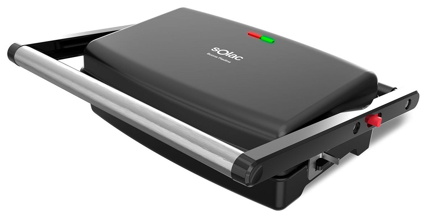Solac S96804200, Svart, Rostfritt stål, Plast, Rostfritt stål, Status, Temperatur, 0,71 m, 275 x 180 mm, 1500 W