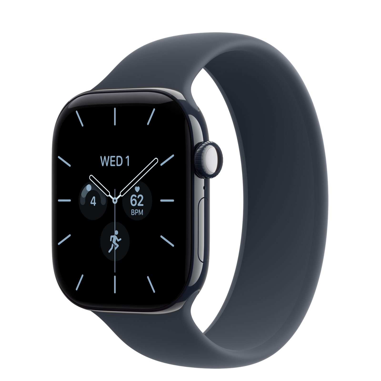 Apple Watch Series 12 (GPS + Cellular) • Keramikboett nattblå, 42 mm • Sololoop marinblå
