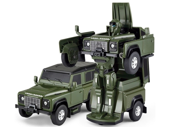 Land Rover Defender 2-i-1 transformerande robotbil