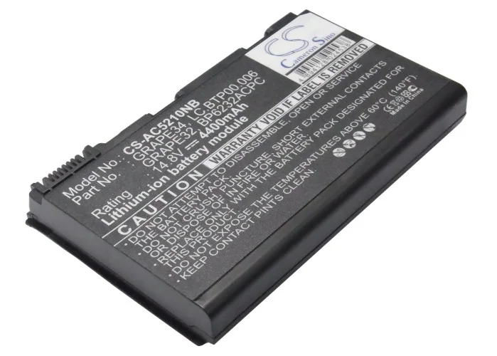 Batteri till Notebook, Bärbar dator för Acer TravelMate 5310-400508Mi m.fl.