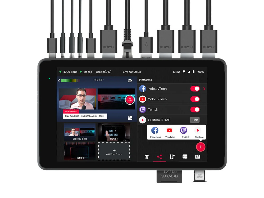 YoloBox Pro Portable Multicam Live Streaming Studio, bild 3