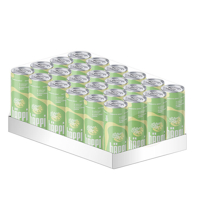 24 x hÄppi 330 ml Fläder Citron 2 kr pant