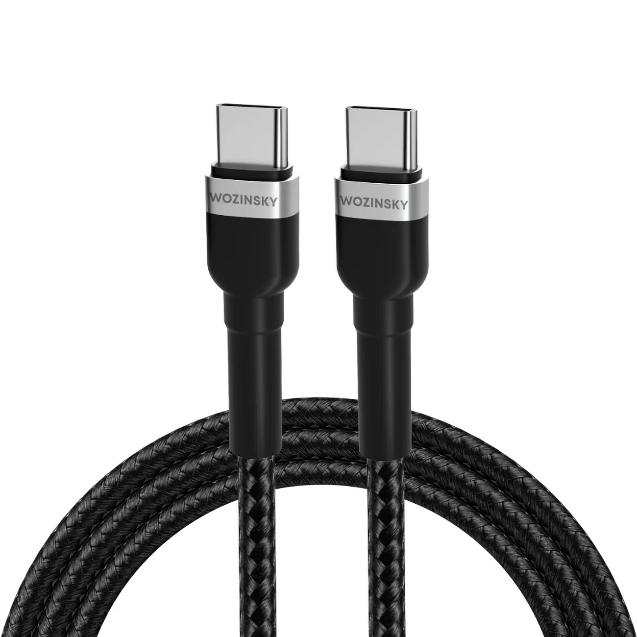 Wozinsky USB-C till USB-C kabel 65W PD, 1m - Svart
