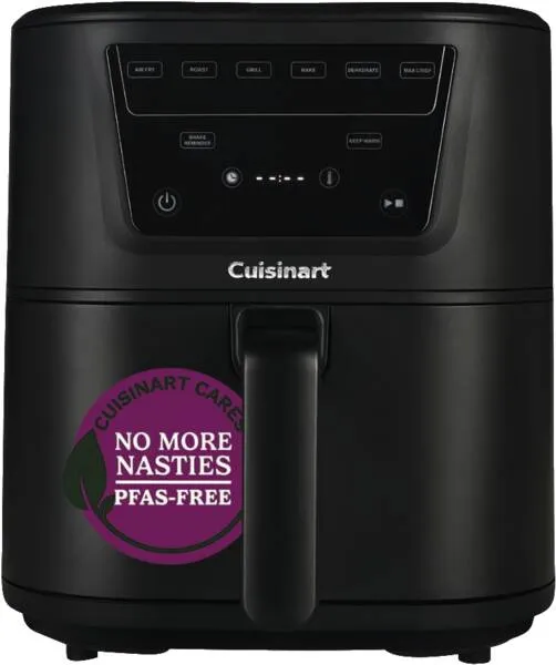 Cuisinart AFS8OBLE, Varmluftsfritös, 7,6 l, 210 ° C, Single, Svart, Röra