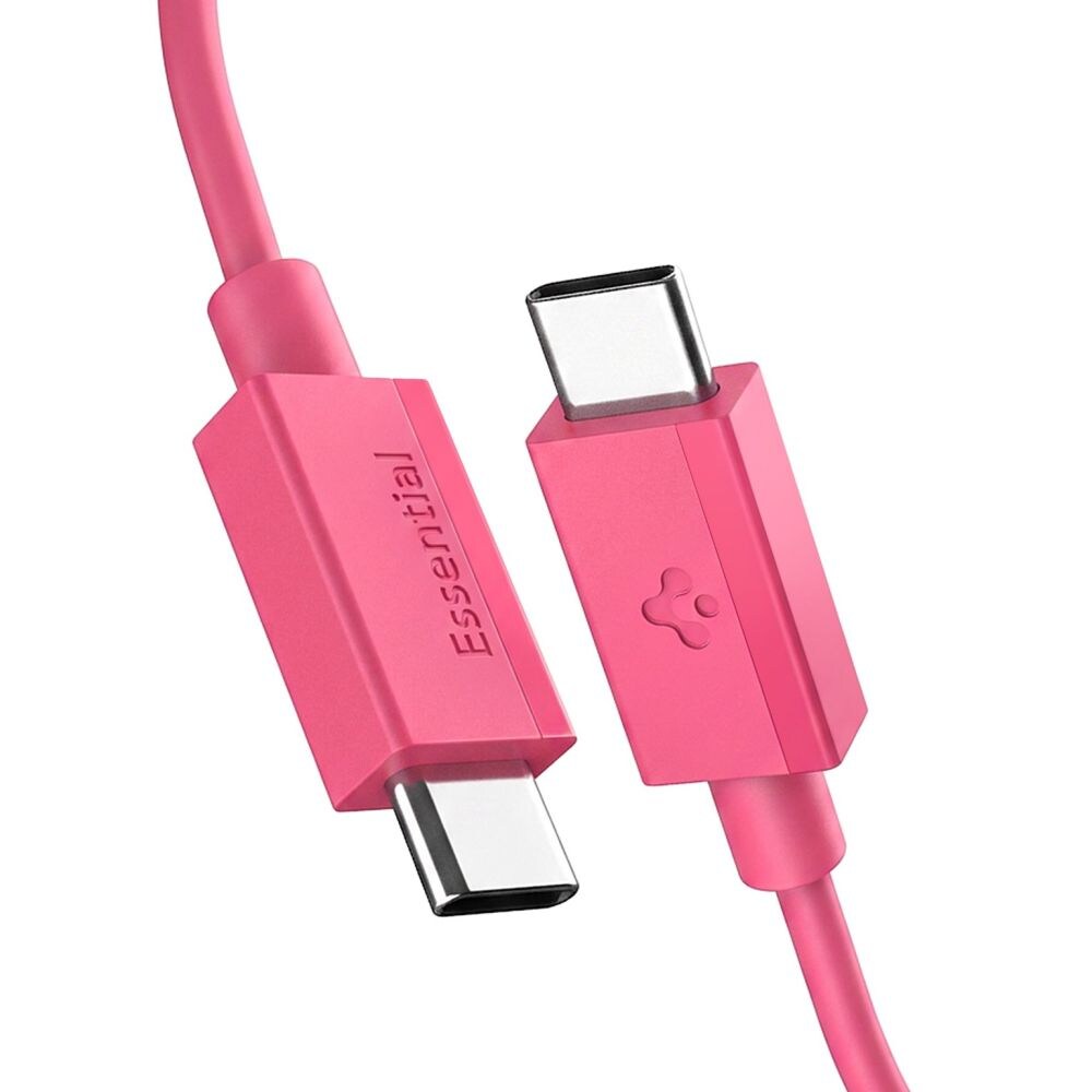 Spigen Essential EB6015CC USB-C-kabel 60 W, 100 cm – rosa, bild 2