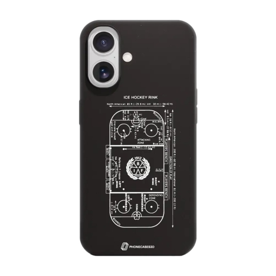 Phonecases3D iPhone 17 Brynäs IF skal tillverkat med Fibriva™, svart