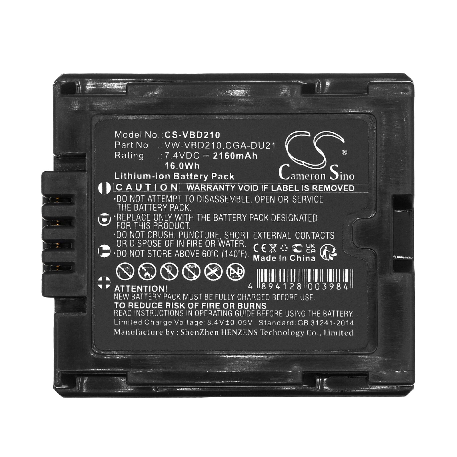 Batteri till Kamera för HITACHI DZ-BD70, DZ-BD7H, DZ-BX37E m.fl., bild 2
