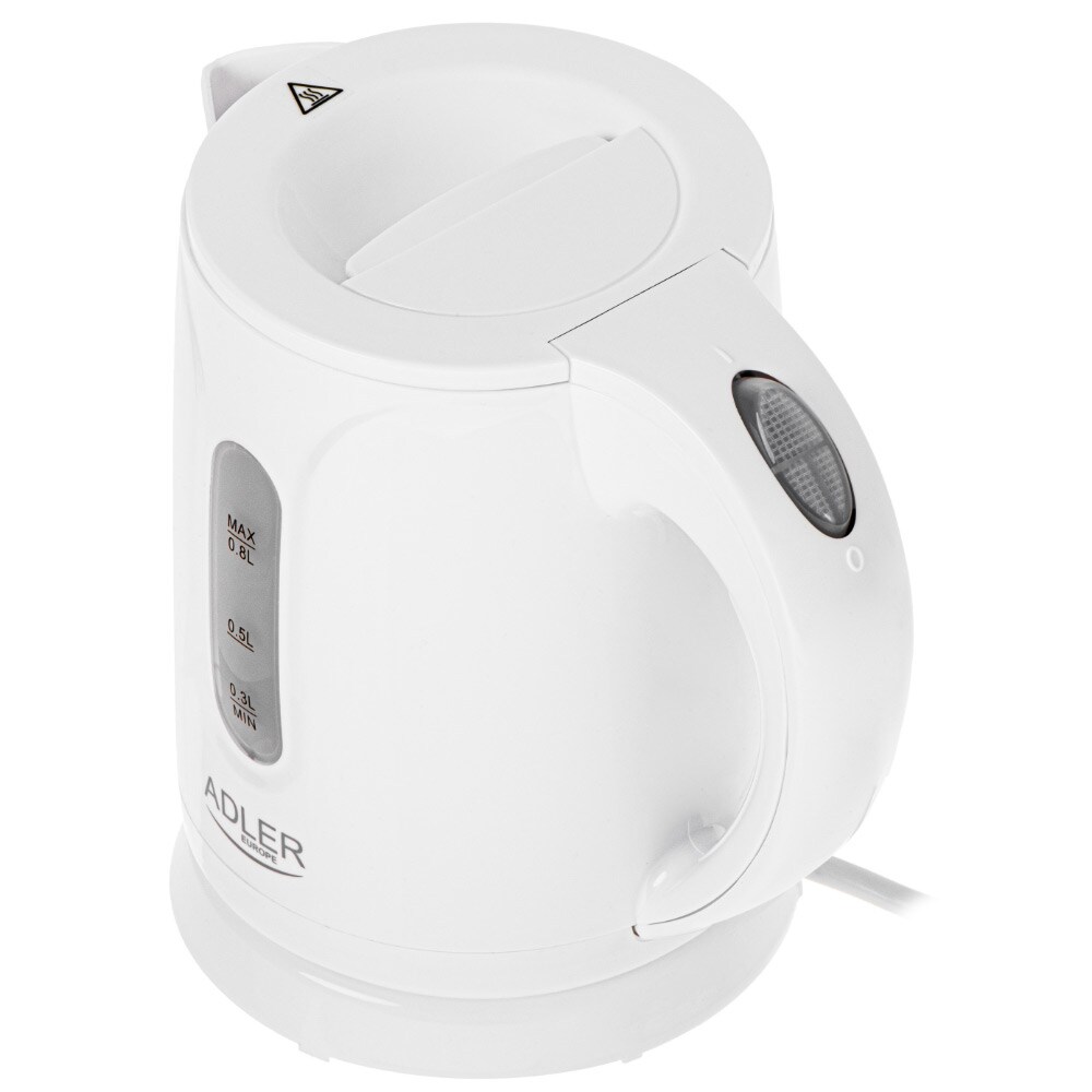 Adler AD 1371W vattenkokare 0,8 l 850 W plast, vit, bild 4