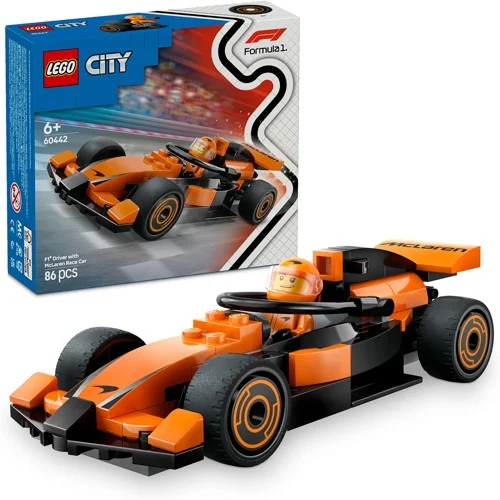 LEGO City F1 förare med McLaren racerbil 60442