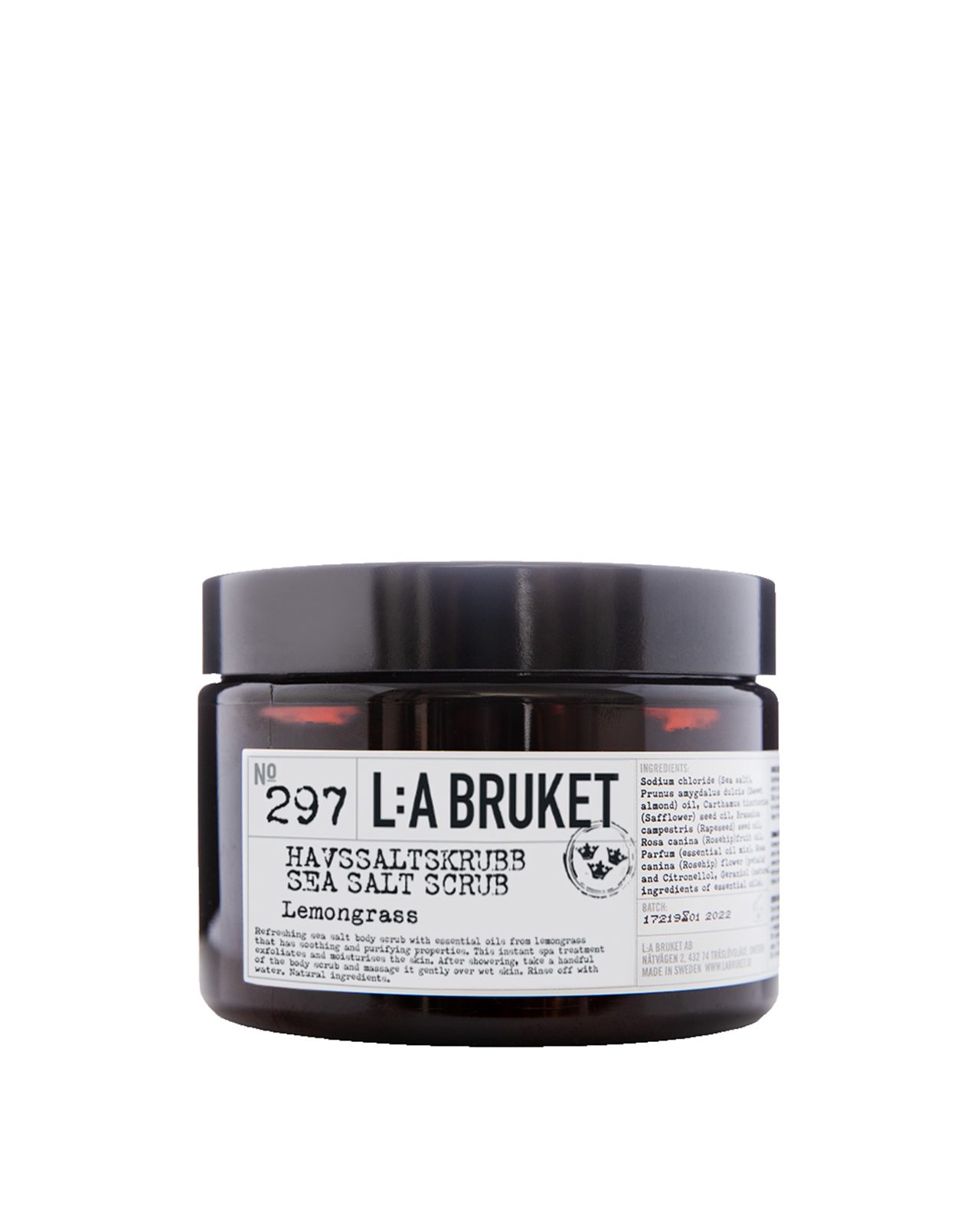 L:a Bruket 297 Sea Salt Scrub Lemongrass 420 g