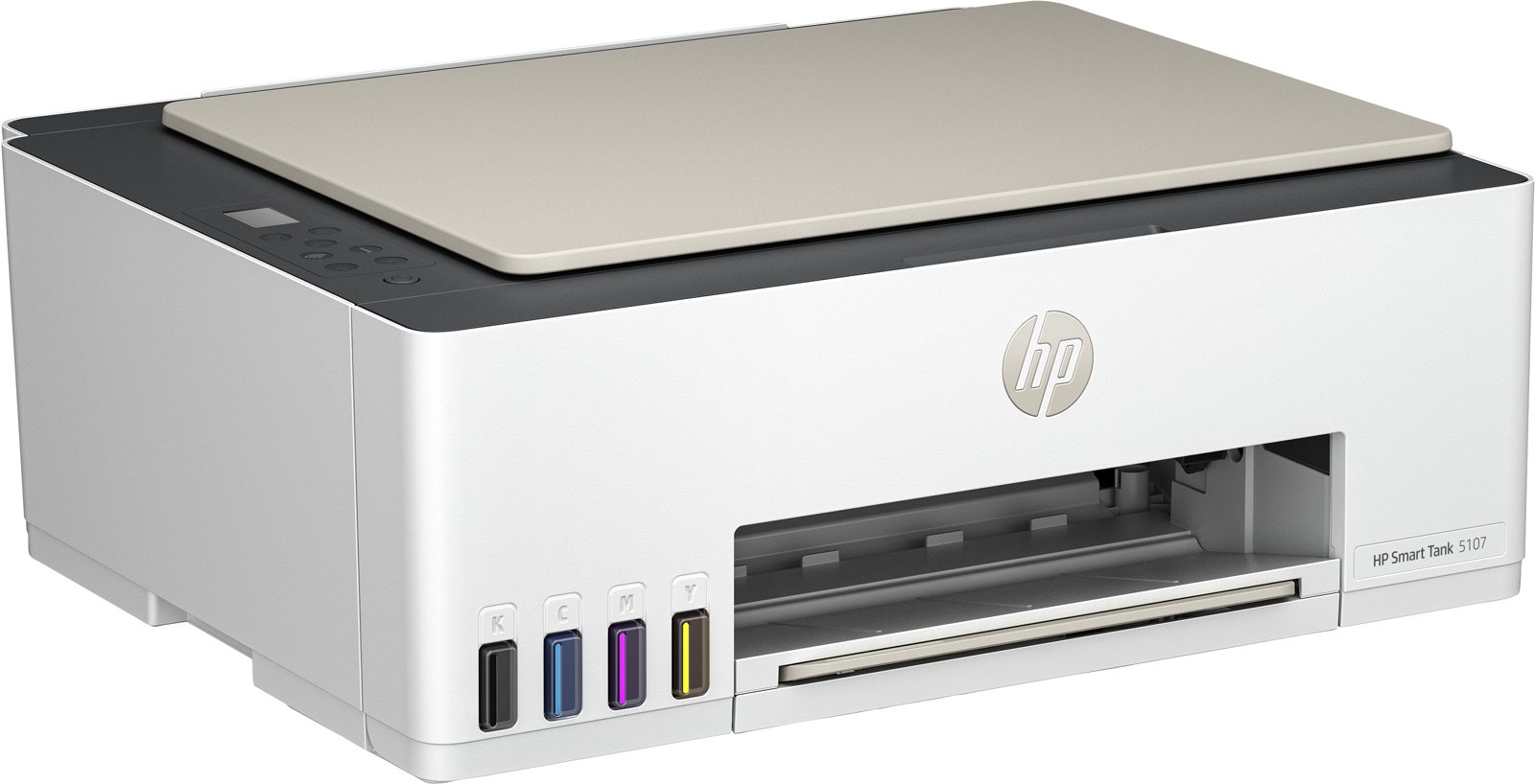 HP Smart Tank 5107 All-in-One, skrivare + scanner + kopiator, 12/5 ppm, 1200x1200 dpi scanner, USB/WiFi/Bluetooth, bild 2