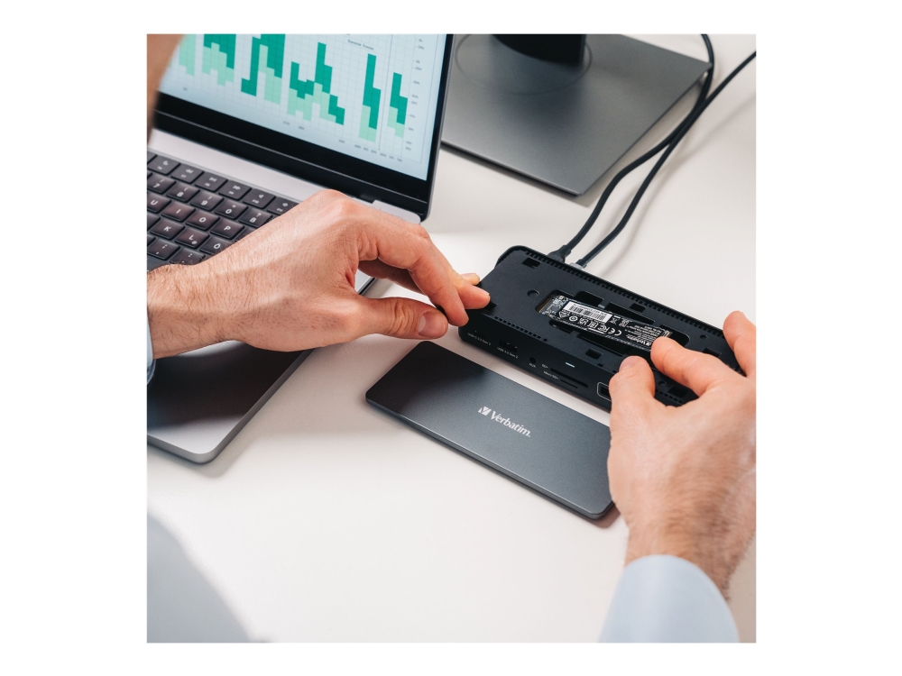 Verbatim - USB-C Pro Docking Station 15 Port w/SSD Included CDS-15SSD, bild 4