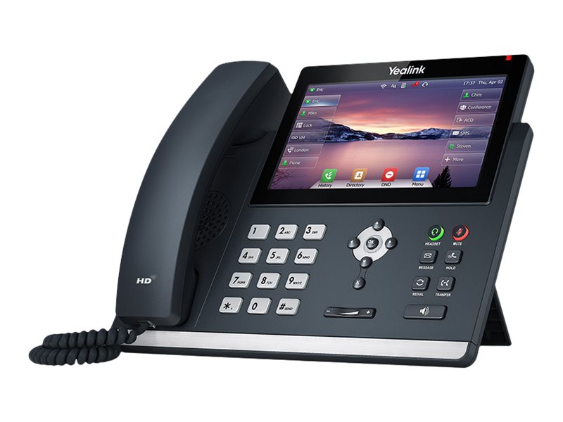 Yealink SIP-T48U - VoIP-telefon - 3-riktad samtalsförmåg - SIP, SIP v2, SRTP - 16 rader - klassiskt grå