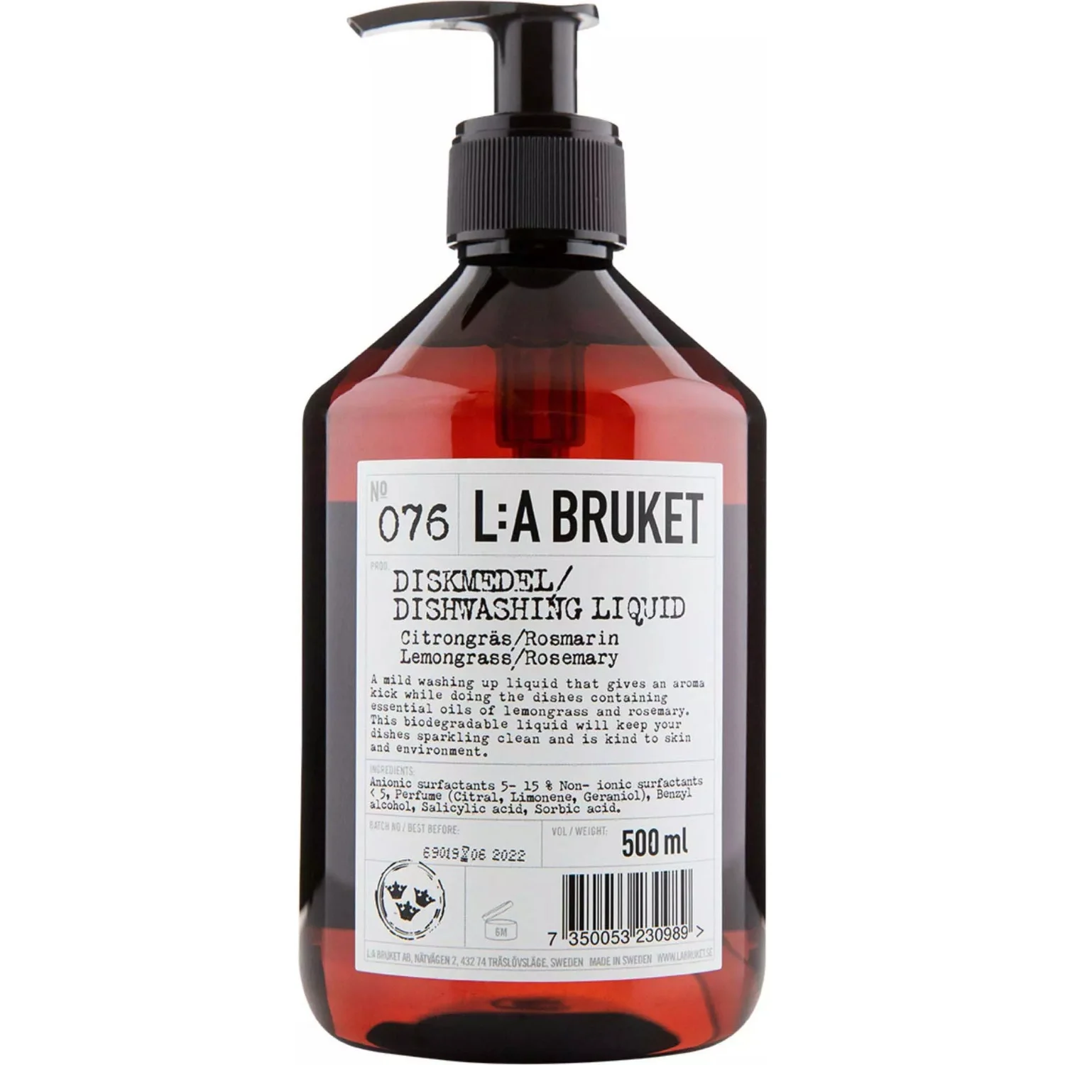 L:a Bruket Dishwashing Soap Lemongrass/Rosemary 500 ml