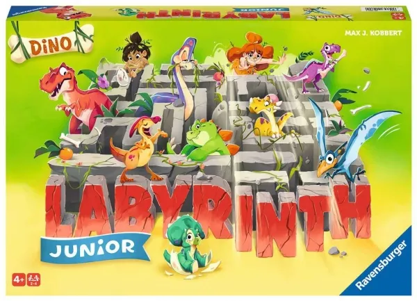 Ravensburger Dino Junior Labyrinth, Brädspel, Familj, 4 År, 15 min, Familjespel