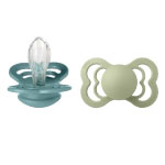 BIBS Supreme Pacifier Silikon stl2 Sea/Sage, 2 st