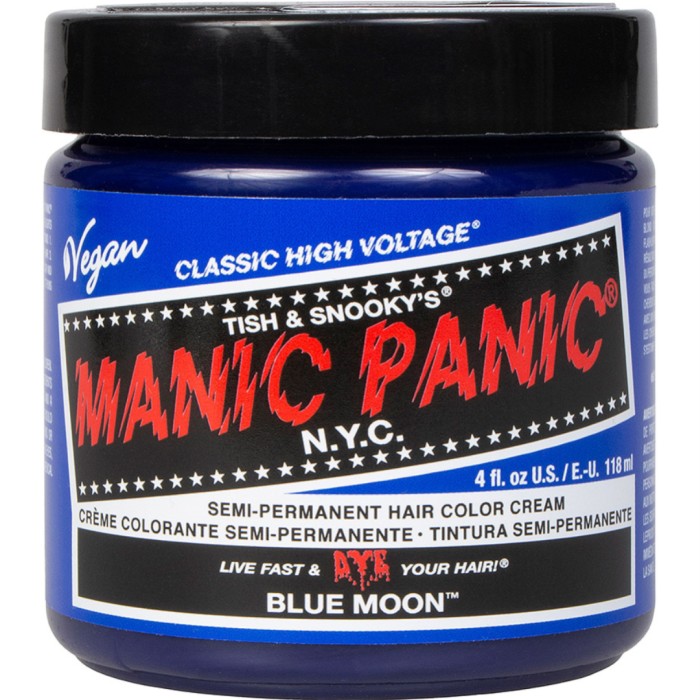 Manic Panic Semi-Permanent Hair Color Cream Blue Moon