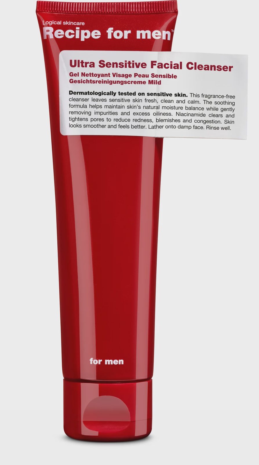 Recipe for men Ultra Sensitive Facial Cleanser 100 ml