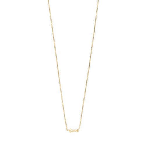 PILGRIM - LOVE Necklace - Gold-Plated - 38 cm + 9 cm Extension Chain